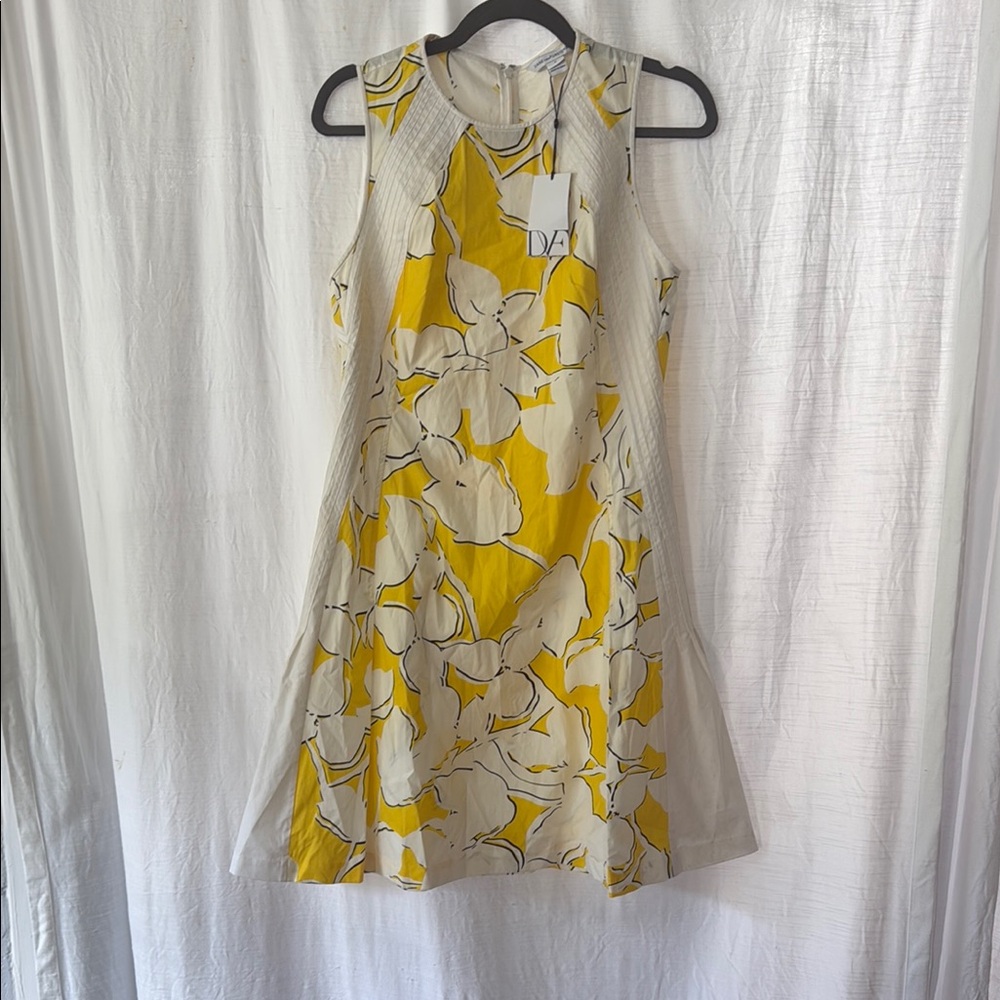 Diane Von Furstenberg Yellow Halter Sundress